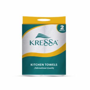 Kressa Kitchen Towel Roll 2in1 2 Ply 60 Pulls Per Roll-120 Pulls