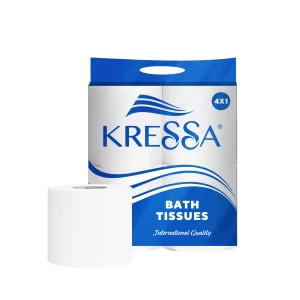 Kressa Toilet Tissue Roll 2 Ply 240 Pulls Per Roll - 4 Rolls