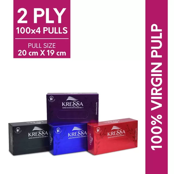 Kressa Face tissue box pack of 4