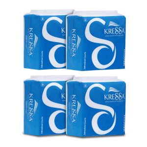 Kressa Paper Napkin 30X30 CM 1 Ply 80 Pulls Pack of 4-320 Pulls