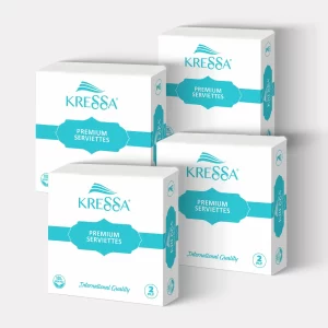 Kressa Premium Paper Napkin 40X40 CM 2 Ply Pack of 4-200 Pulls