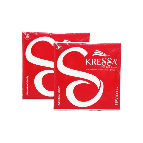 Kressa Paper napkins 1 ply pack of 2