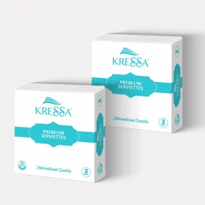 Kressa Premium Paper Napkin 40X40 CM 2 Ply Pack of 2-100 Pulls