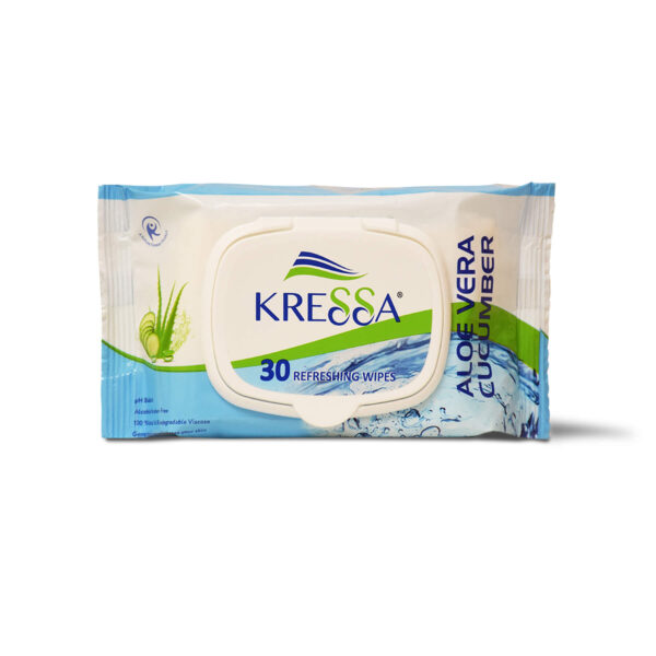 Kressa wet wipes aloe vera cucumber