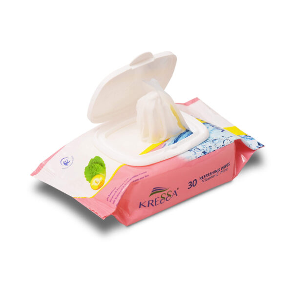 Kressa wet wipes vitamine mint