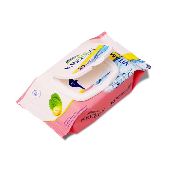 Kressa wet wipes vitamine mint