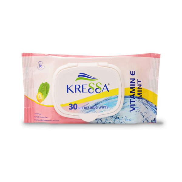 Kressa wet wipes vitamine mint