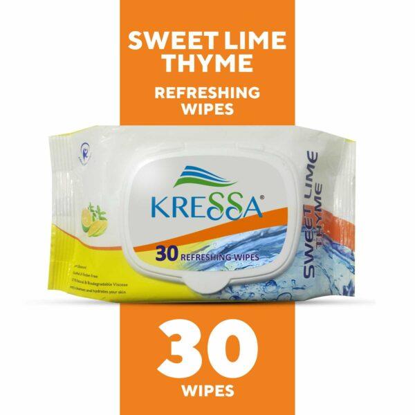 Kressa Face Wet Wipes Sweet Lime Thyme