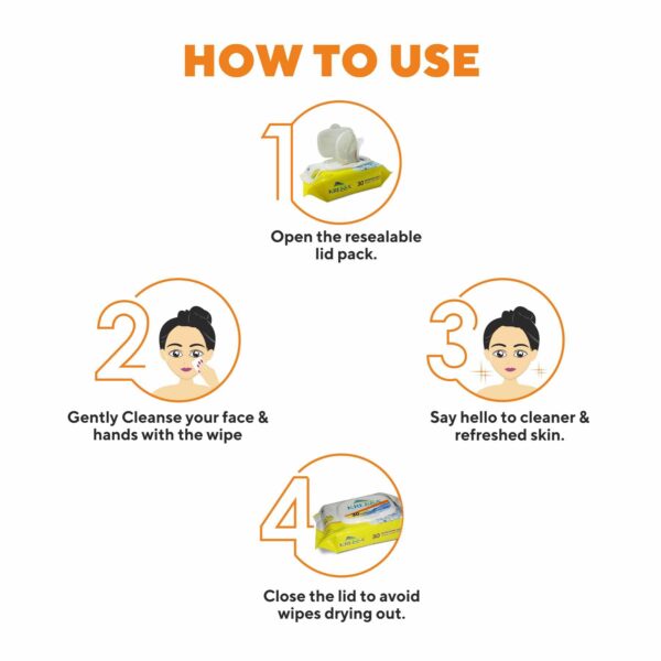 How to use Face wet wipes