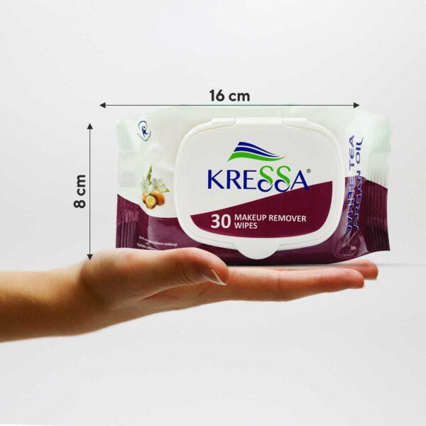 Kressa makeup remover wipes size