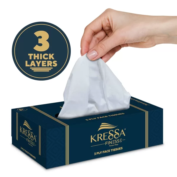 Kressa 3 Ply Premium Face Tissue