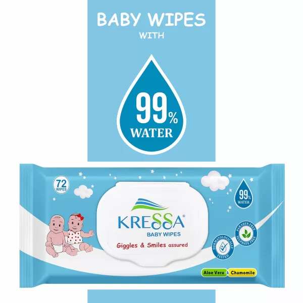 Kressa Baby wipes 99% water