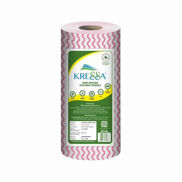 Kressa Non-woven kitchen towel roll| Reusable Paper Towel