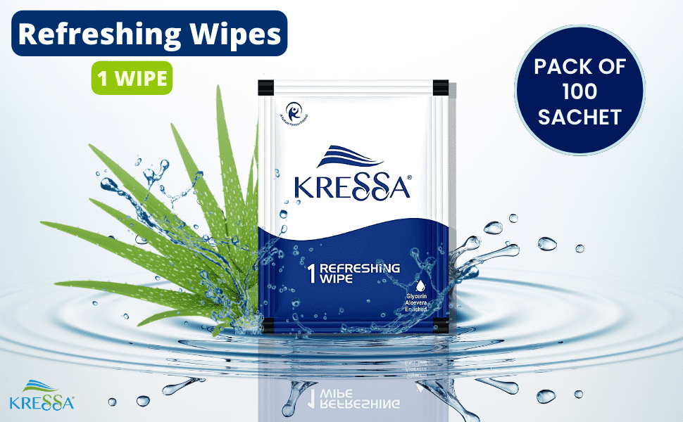 refreshing wipes pack of 100