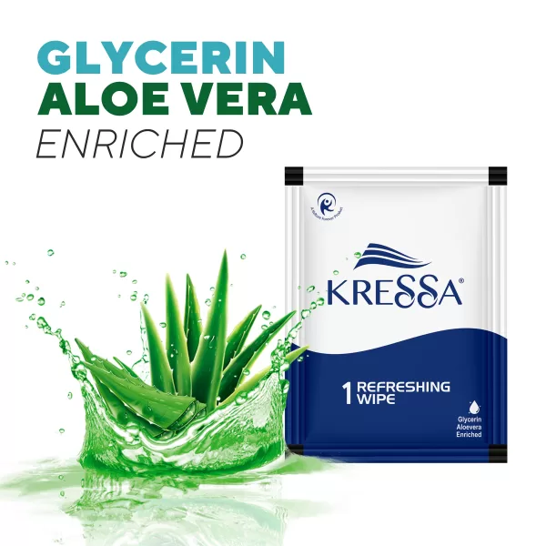 Kressa Aloe refreshing wipes