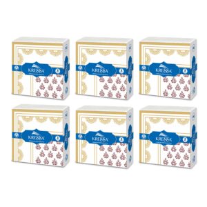 Kressa Premium Printed Napkins 40x40 cm | 2 Ply Pack of 6- 300 Napkins