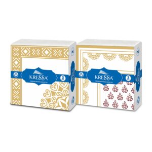 Kressa Printed Napkins For Party Premium 40x40cm | 2 Ply Printed Tissue Paper - Pack of 2