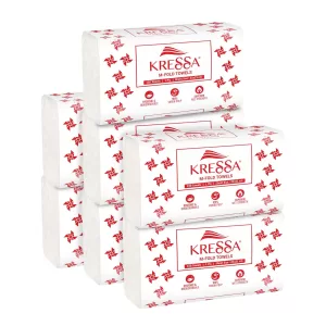 Kressa M Fold Tissue Paper | Hand Towels| 150 x 7 = 1050 (Pack Of 7)