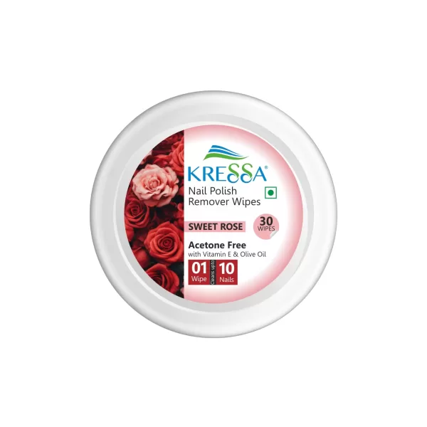Kressa Nail Polish Remover Wipes - Sweet Rose