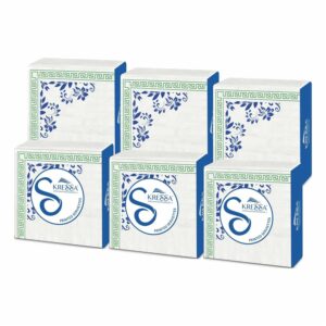 Kressa Printed Paper Napkins | 2 Ply Printed Tissue Paper Food Safe - Pack of 6
