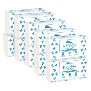 Kressa M Fold Tissue Paper 125 Pulls Pack of 10 (10 x 125 = 1250 Hand Towels)