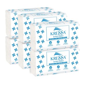 Kressa M Fold Tissue Paper 125 Pulls Pack of 6 (6 x 125 = 750 Hand Towels)