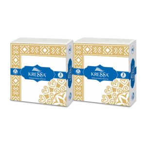 Kressa Premium Printed Napkins 40x40cm | 2-Ply Printed Tissue Paper Napkins - Pack of 2 (100 Sheets)