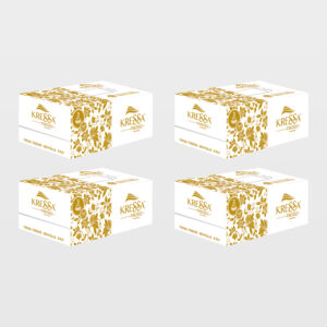 Kressa 3-Ply Face Tissue Box | Ultrasoft |100 Pulls Per Box (Pack of 4)