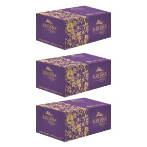 Kressa Premium 3-Ply Face Tissue Box | Ultrasoft |100 Pulls Per Box (Pack of 3)