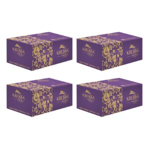 Kressa Premium 3-Ply Face Tissue Box | Ultrasoft |100 Pulls Per Box (Pack of 4)