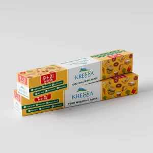 Kressa Food Wrapping Paper | 9+2 Mtrs Length (Pack of 2) | Food Grade, FDA Certified, Oven Safe, Non Stick